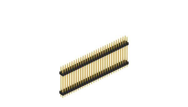 Fischer Elektronik Stiftleiste (Standard) Anzahl Reihen: 2 10057581 10St.