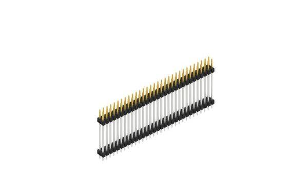 Fischer Elektronik Stiftleiste (Standard) Anzahl Reihen: 2 SL623762S 10St.