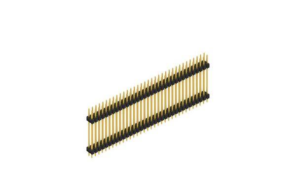 Fischer Elektronik Stiftleiste (Standard) Anzahl Reihen: 2 SL623768G 10St.