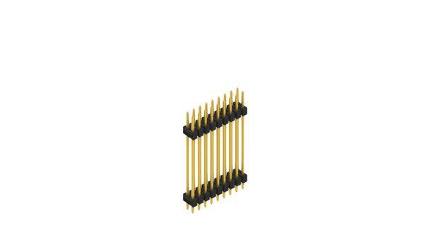 Fischer Elektronik Stiftleiste (Standard) Anzahl Reihen: 2 SL628518G 10St.