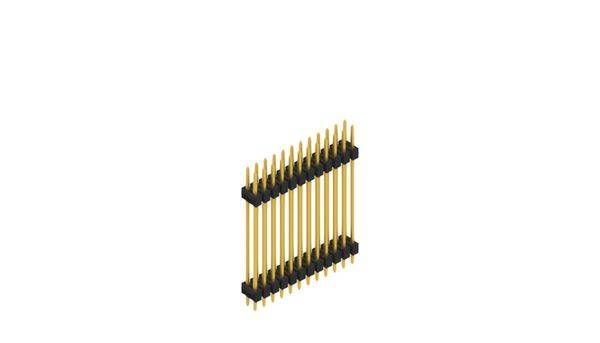 Fischer Elektronik Stiftleiste (Standard) Anzahl Reihen: 2 SL628524G 10St.