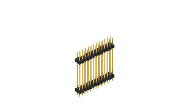 Fischer Elektronik Stiftleiste (Standard) Anzahl Reihen: 2 SL628526G 10St.