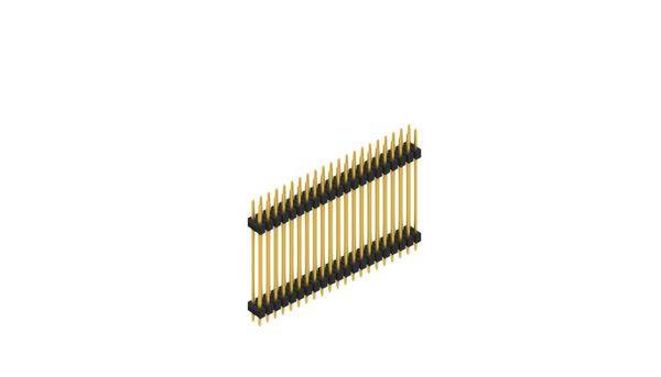 Fischer Elektronik Stiftleiste (Standard) Anzahl Reihen: 2 SL628542G 10St.