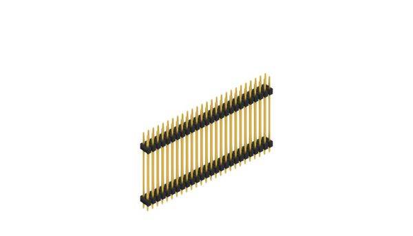 Fischer Elektronik Stiftleiste (Standard) Anzahl Reihen: 2 SL628552G 10St.