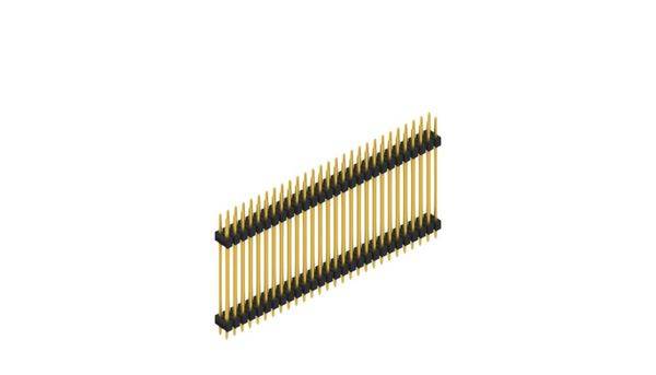 Fischer Elektronik Stiftleiste (Standard) Anzahl Reihen: 2 10131145 10St.