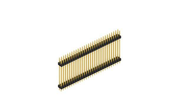 Fischer Elektronik Stiftleiste (Standard) Anzahl Reihen: 2 SL628558G 10St.