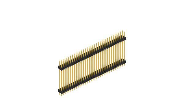Fischer Elektronik Stiftleiste (Standard) Anzahl Reihen: 2 SL628560G 10St.