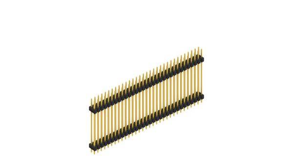 Fischer Elektronik Stiftleiste (Standard) Anzahl Reihen: 2 SL628564G 10St.