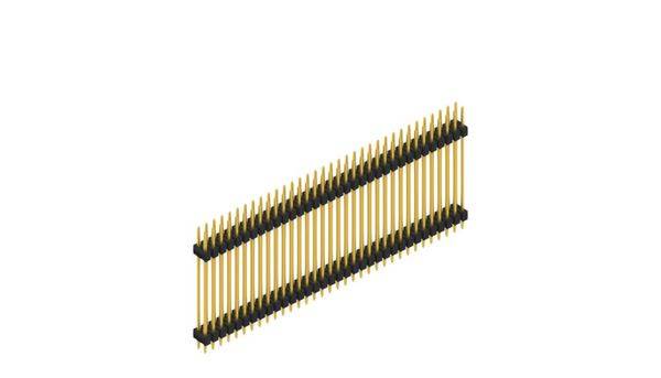 Fischer Elektronik Stiftleiste (Standard) Anzahl Reihen: 2 SL628568G 10St.