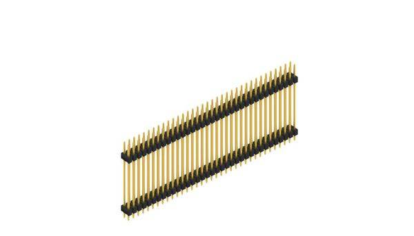 Fischer Elektronik Stiftleiste (Standard) Anzahl Reihen: 2 SL628570G 10St.
