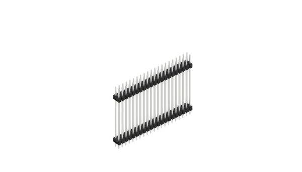 Fischer Elektronik Stiftleiste (Standard) Anzahl Reihen: 2 10079038 10St.