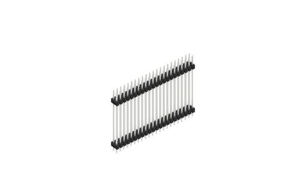 Fischer Elektronik Stiftleiste (Standard) Anzahl Reihen: 2 10057671 10St.