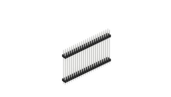 Fischer Elektronik Stiftleiste (Standard) Anzahl Reihen: 2 SL631546Z 10St.