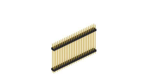 Fischer Elektronik Stiftleiste (Standard) Anzahl Reihen: 2 SL631550G 10St.