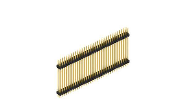 Fischer Elektronik Stiftleiste (Standard) Anzahl Reihen: 2 SL631564G 10St.