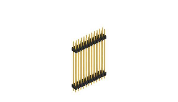 Fischer Elektronik Stiftleiste (Standard) Anzahl Reihen: 2 SL636024G 10St.