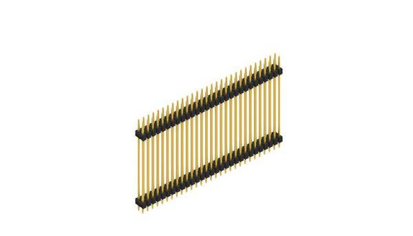 Fischer Elektronik Stiftleiste (Standard) Anzahl Reihen: 2 SL636058G 10St.