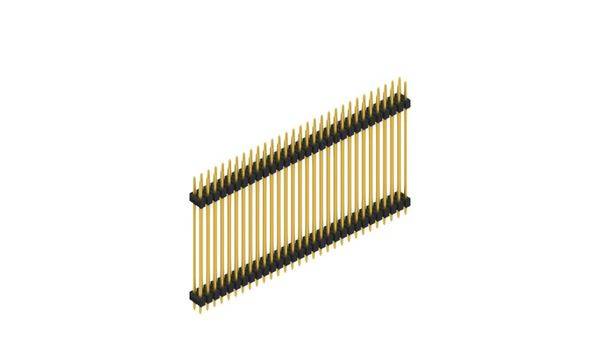 Fischer Elektronik Stiftleiste (Standard) Anzahl Reihen: 2 SL636060G 10St.