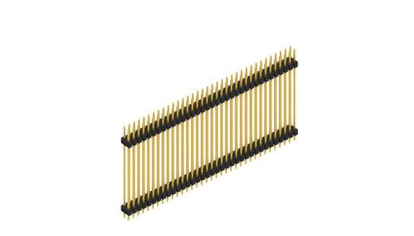 Fischer Elektronik Stiftleiste (Standard) Anzahl Reihen: 2 SL636070G 10St.