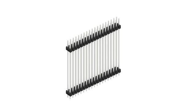 Fischer Elektronik Stiftleiste (Standard) Anzahl Reihen: 2 10079039 10St.