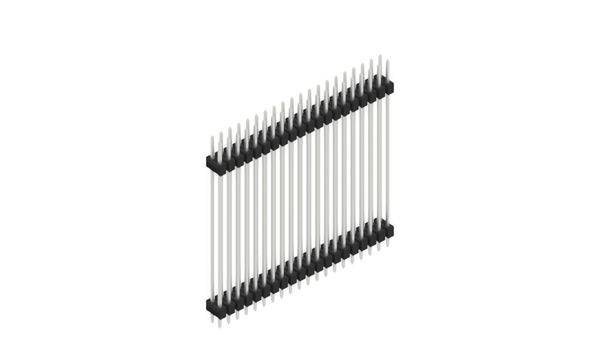 Fischer Elektronik Stiftleiste (Standard) Anzahl Reihen: 2 10057750 10St.