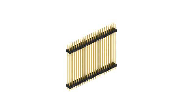 Fischer Elektronik Stiftleiste (Standard) Anzahl Reihen: 2 SL641544G 10St.