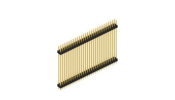 Fischer Elektronik Stiftleiste (Standard) Anzahl Reihen: 2 10163572 10St.