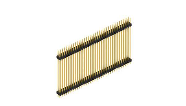 Fischer Elektronik Stiftleiste (Standard) Anzahl Reihen: 2 SL641566G 10St.