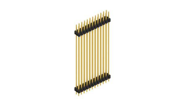 Fischer Elektronik Stiftleiste (Standard) Anzahl Reihen: 2 SL652524G 10St.