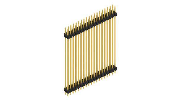 Fischer Elektronik Stiftleiste (Standard) Anzahl Reihen: 2 SL652538G 10St.