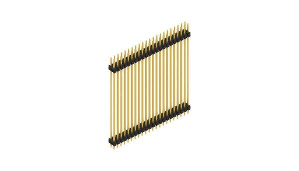 Fischer Elektronik Stiftleiste (Standard) Anzahl Reihen: 2 SL652544G 10St.