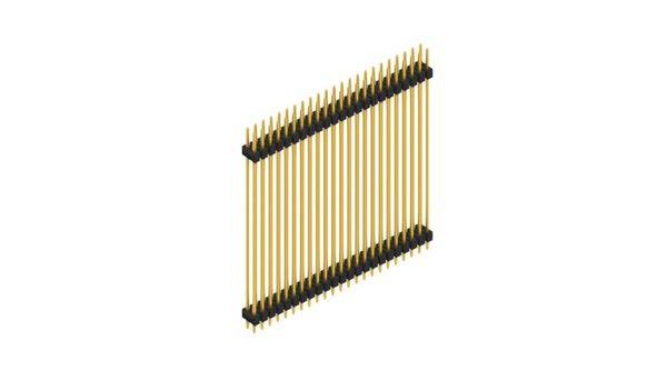 Fischer Elektronik Stiftleiste (Standard) Anzahl Reihen: 2 SL652546G 10St.