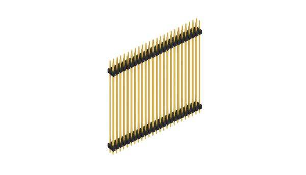 Fischer Elektronik Stiftleiste (Standard) Anzahl Reihen: 2 SL652550G 10St.