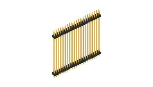 Fischer Elektronik Stiftleiste (Standard) Anzahl Reihen: 2 SL652552G 10St.