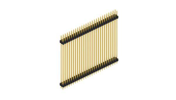 Fischer Elektronik Stiftleiste (Standard) Anzahl Reihen: 2 SL652554G 10St.