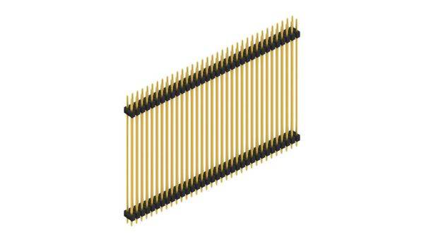 Fischer Elektronik Stiftleiste (Standard) Anzahl Reihen: 2 SL652568G 10St.