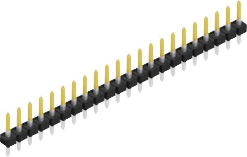 Fischer Elektronik Stiftleiste (Standard) Anzahl Reihen: 1 SLLP109722S 10St.