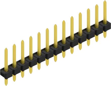 Fischer Elektronik Stiftleiste (Standard) Anzahl Reihen: 1 SLLP111213G 10St.