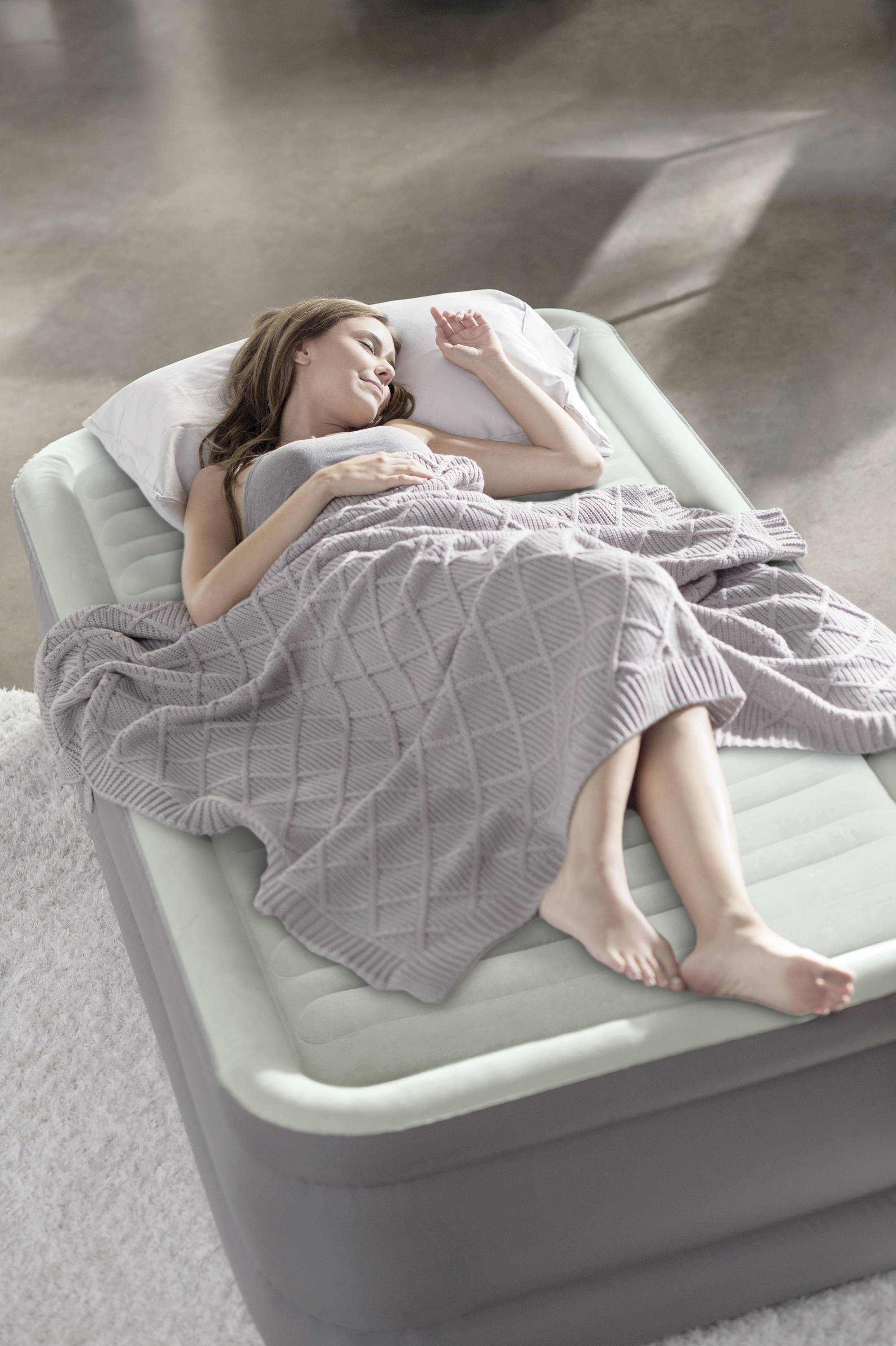 Intex 64902NP PremaireElevated Luftbett (L x B x H) 1910 x 990 x 460 mm Hellgrau