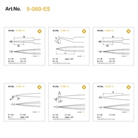 Bernstein Tools for Electronics 5-060-ES ESD, Universal Pinzetten-Set 6teilig Bernstein Tools for Electronics 5-060-ES ESD, Universal Pinzetten-Set 6teilig