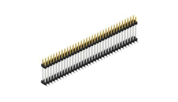 Fischer Elektronik Stiftleiste (Standard) Anzahl Reihen: 2 SLY12SMD13368S 10St.