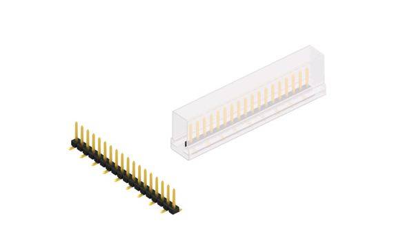 Fischer Elektronik Stiftleiste (Standard) Anzahl Reihen: 1 SLLP5SMD06618GSM 10St.