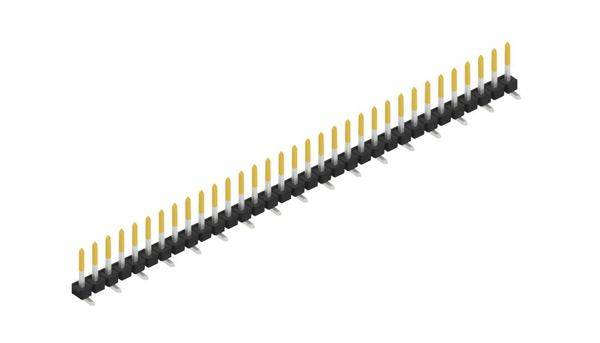 Fischer Elektronik Stiftleiste (Standard) Anzahl Reihen: 1 SLLP5SMD06633S 10St.