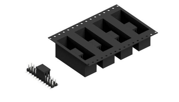 Fischer Elektronik Stiftleiste (Standard) Anzahl Reihen: 2 SLLP6SMD03822ZBTR 250St.