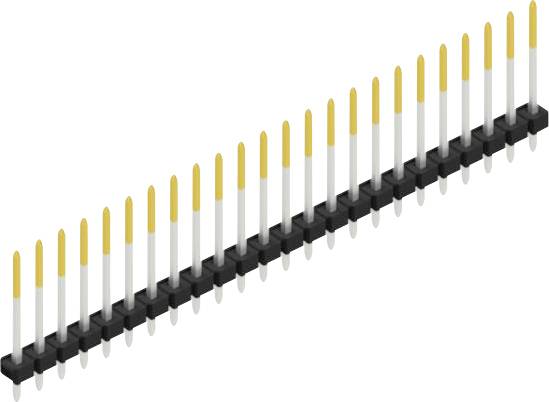 Fischer Elektronik Stiftleiste (Standard) Anzahl Reihen: 1 SLLP116424S 10St.