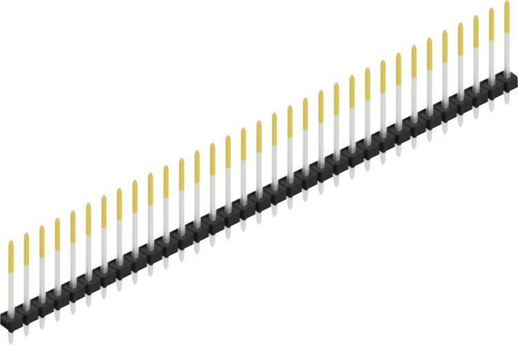 Fischer Elektronik Stiftleiste (Standard) Anzahl Reihen: 1 SLLP116433S 10St.