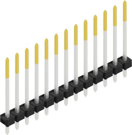 Fischer Elektronik Stiftleiste (Standard) Anzahl Reihen: 1 SLLP119013S 10St.