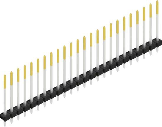 Fischer Elektronik Stiftleiste (Standard) Anzahl Reihen: 1 SLLP119024S 10St.