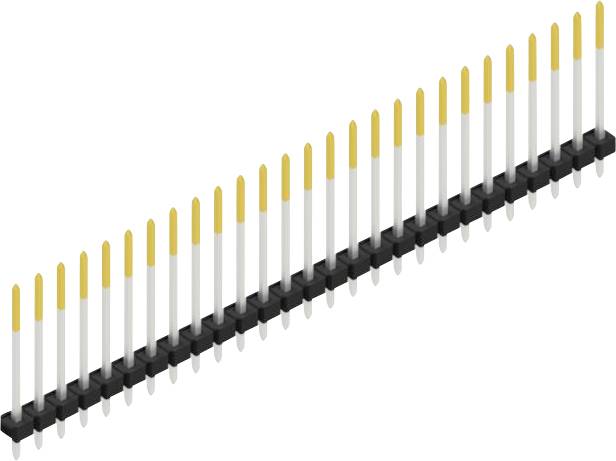 Fischer Elektronik Stiftleiste (Standard) Anzahl Reihen: 1 SLLP119027S 10St.