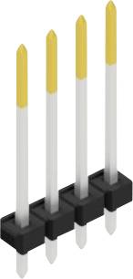 Fischer Elektronik Stiftleiste (Standard) Anzahl Reihen: 1 SLLP11904S 10St.